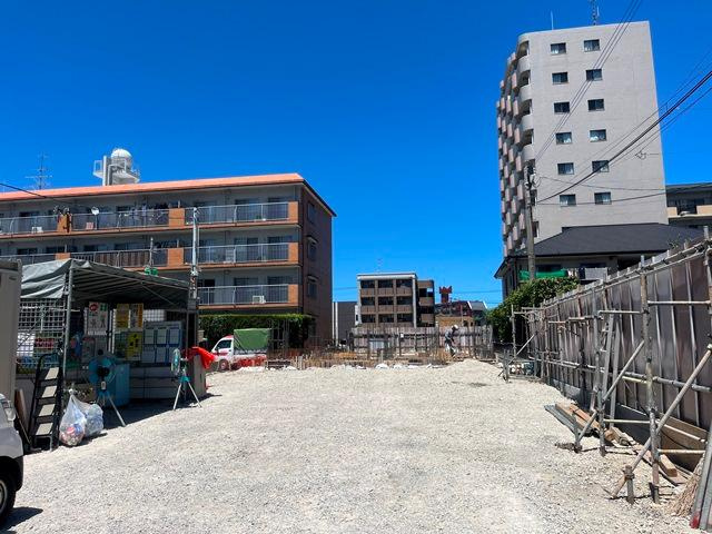 セラヴィ箱崎の外観|建築現場