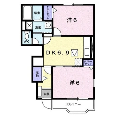 【間取り】 | グリーンハイツ・リキⅡ