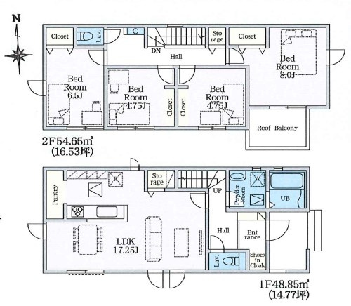 【間取り】 | 高崎市倉賀野町24-1期　2号棟