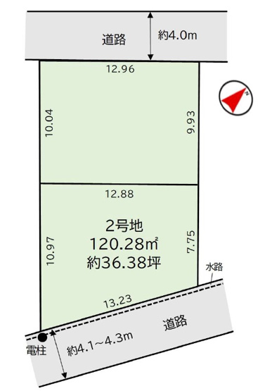 【土地図】 | 柏市高柳14期　全2区画