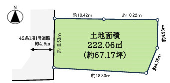 あきる野市引田　67坪　売地　環境良好！の土地図
