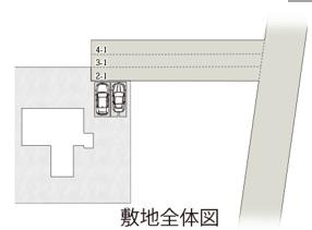 ワイウッドコート羽生市須影第１期　新築一戸建て　02の区画図|全4棟