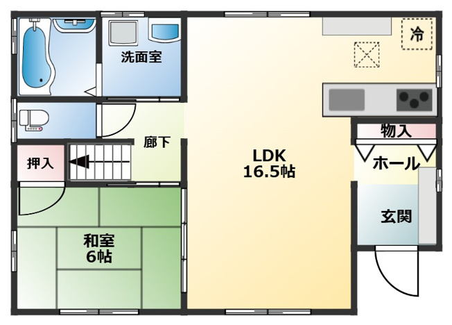 【間取り】 | 花野光ヶ丘1丁目　中古住宅 | 1階