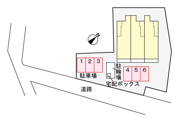 コンウィステリアの駐車場
