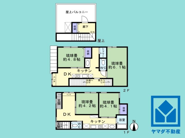 南区東九条中札辻町の間取り