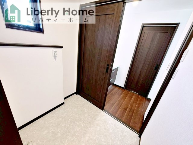 坂東市沓掛　新築戸建のランドリースペース