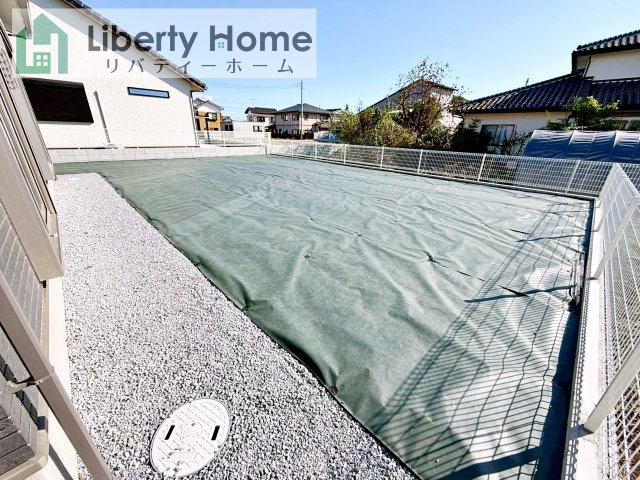 坂東市沓掛　新築戸建の庭