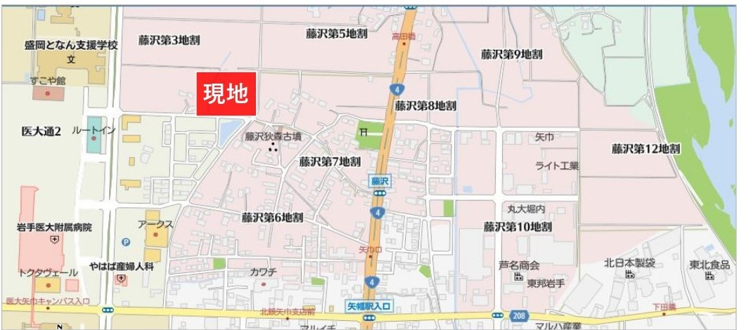 オアシスタウンやはば 区画No.6-6の地図