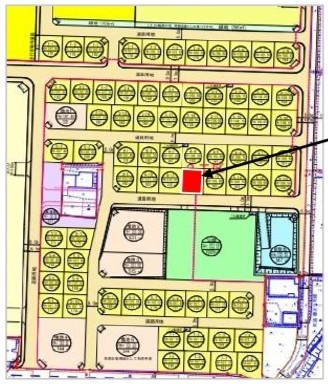 オアシスタウンやはば 区画No.4-12の区画図