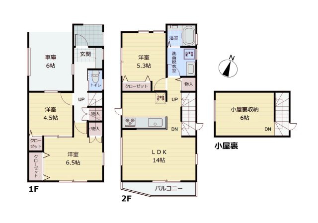 【間取り】 | 所沢市西所沢　新築