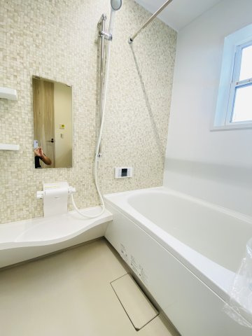 【浴室】 | 所沢市西所沢　新築 | 浴室暖房換気乾燥機付きになり冬は暖房でヒートショックを和らげ、雨の日は乾燥室として利用可能