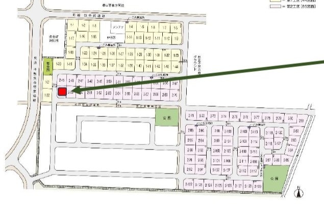 サザンタウンやはば again 区画No.2-58の周辺