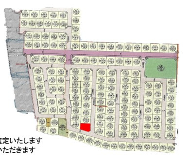 はなだてタウンやはば 区画No.8-18の区画図
