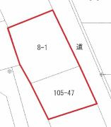 盛岡市館向町8-1,105-47の土地図