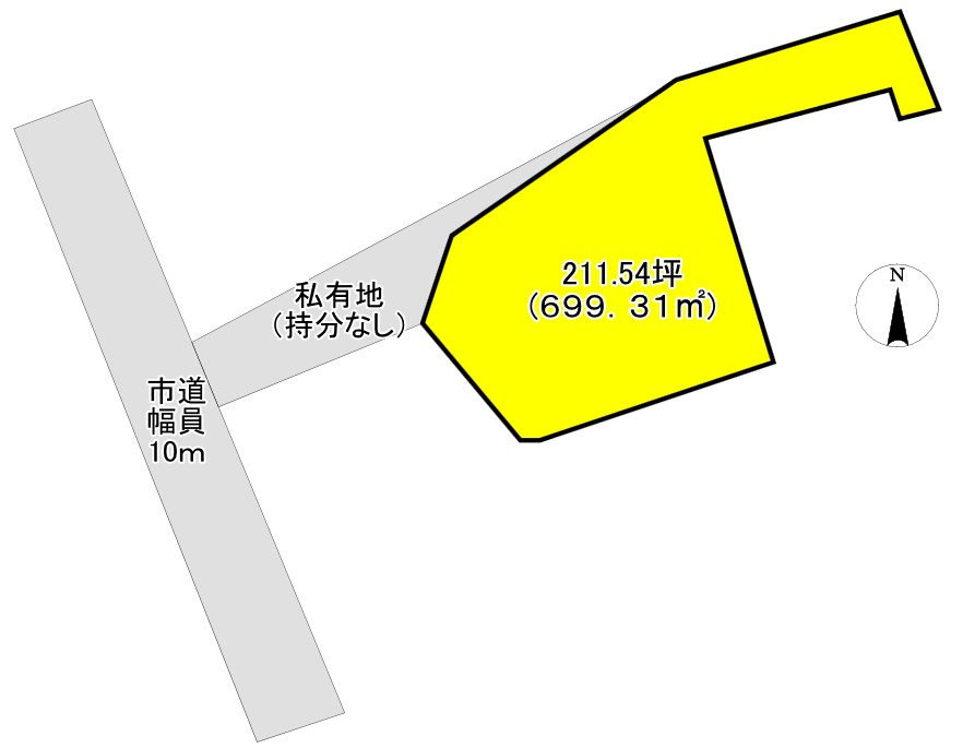 売地　水戸市双葉台5丁目の区画図