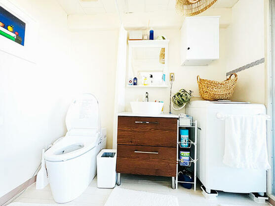 ヴィラ南熱海の脱衣所