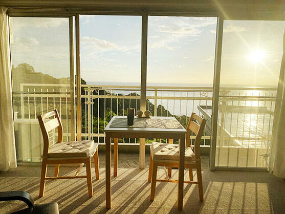ヴィラ南熱海のバルコニー