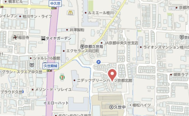 京都市南区久世大薮町　新築戸建の地図