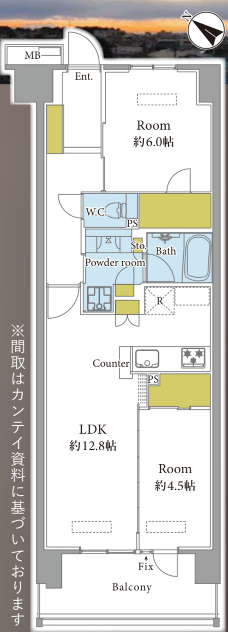エクセレントシティ新柏ヒルズの間取り