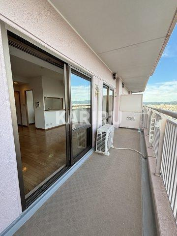 リバーカントリーガーデン京橋のバルコニー