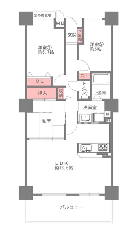 リバーカントリーガーデン京橋の間取り