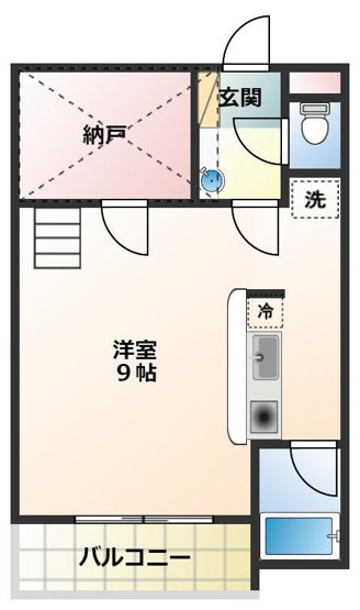 【間取り】 | セザンヌ飯村　B