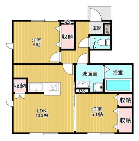 シェーンメーアの間取り
