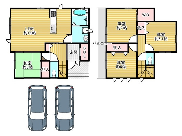 【間取り】 | 八幡長田　新築一戸建て