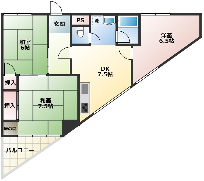 【間取り】の画像