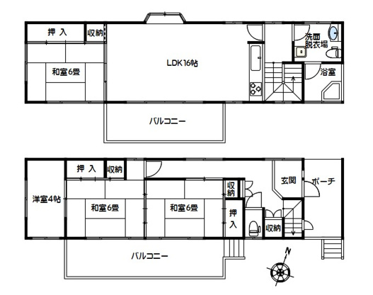 【間取り】 | あかざわ恒陽台　戸建