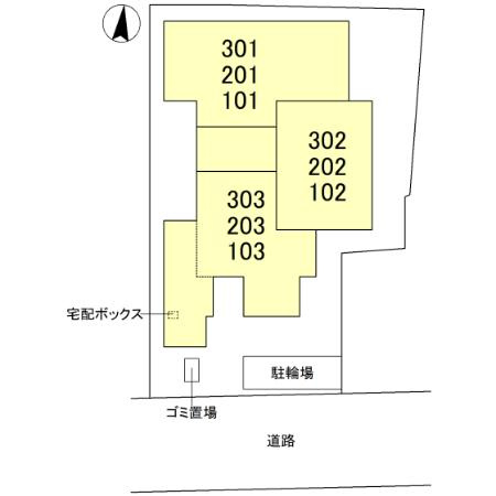 サンハイム横沼の区画図