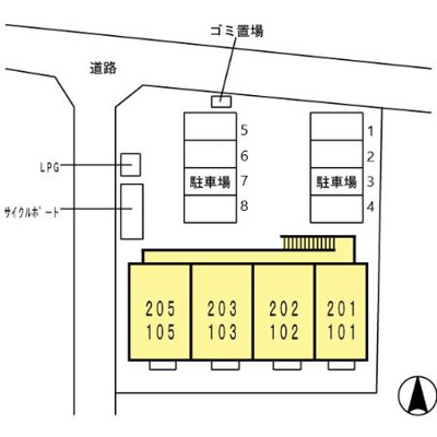 【区画図】 | レスポワールTSURU