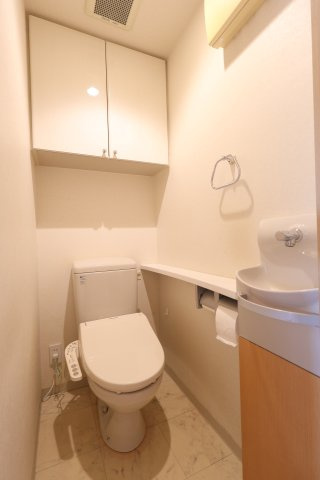 アルファステイツ母衣町のトイレ|収納・手洗い付のトイレです！