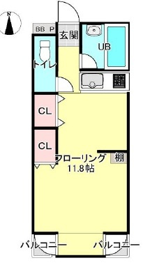 リブコート岡本の間取り