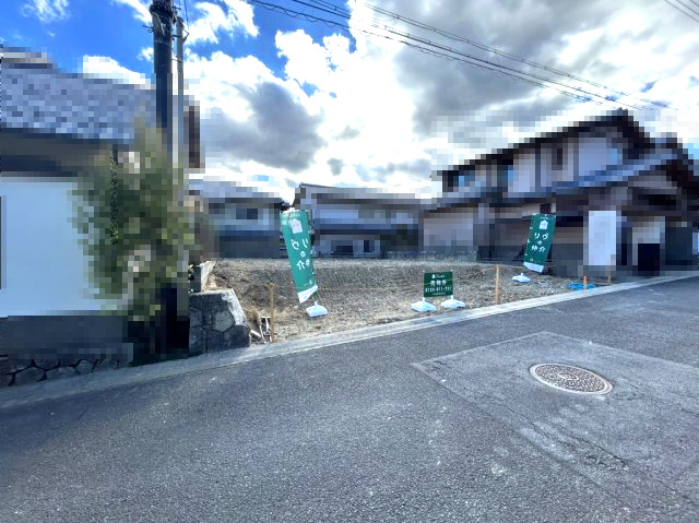 【成約済】京都市西京区御陵大枝山町5丁目の外観|更地でのお引渡しです。お好きなプランを検討いただけます！
