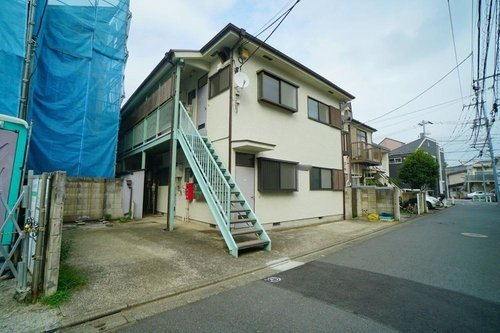 目黒区南　建築条件なし売地B区画の前面道路含む現地写真
