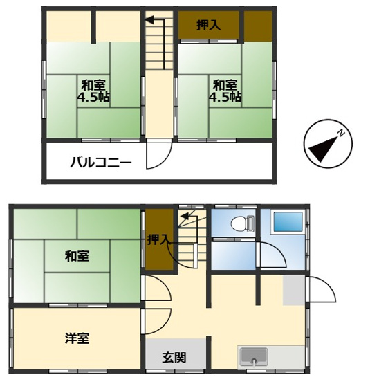 【間取り】 | 倉敷市羽島中古戸建
