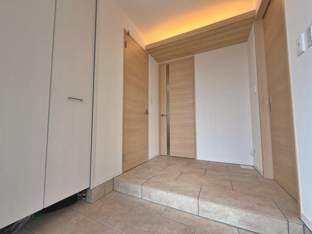 「セキスイハイム施工」中古戸建　千代川町明晴3丁目の玄関