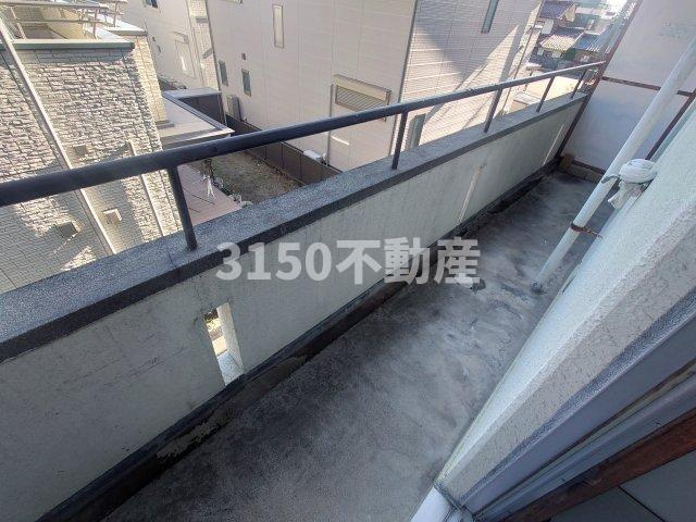 大東コーポのバルコニー