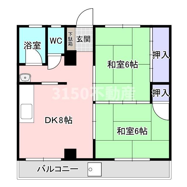大東コーポの間取り