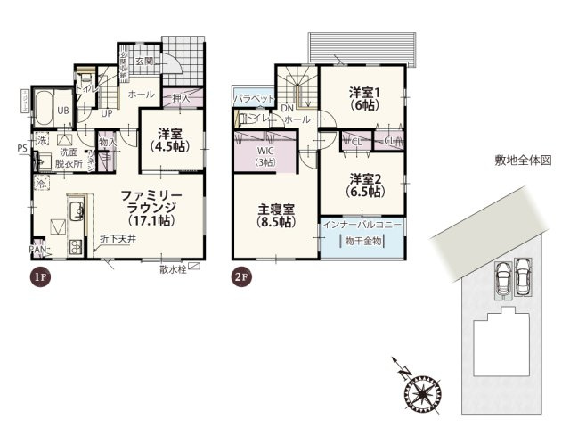 【間取り】 | LDKは自然光を取り入れやすく明るく暖かい南向き！隣接した洋室の扉を開ければ約21.6帖の広々空間として利用できる開放的な憩いのスペースです♪