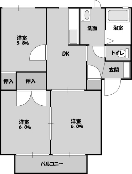 【間取り】 | ファミーレⅮ