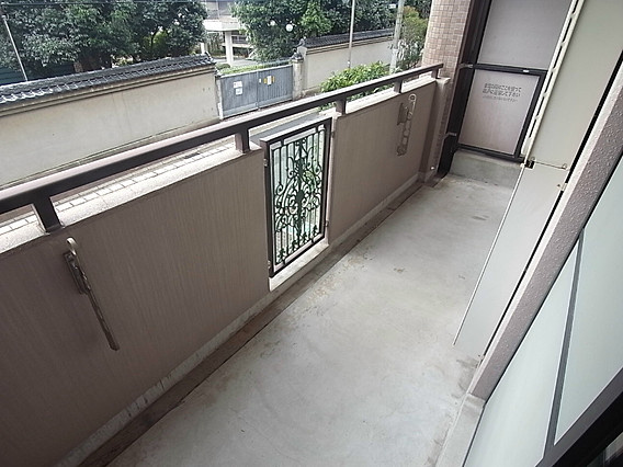 ベルコート相楽園のバルコニー
