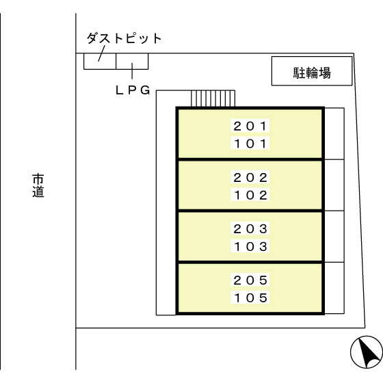 クレールコートの区画図