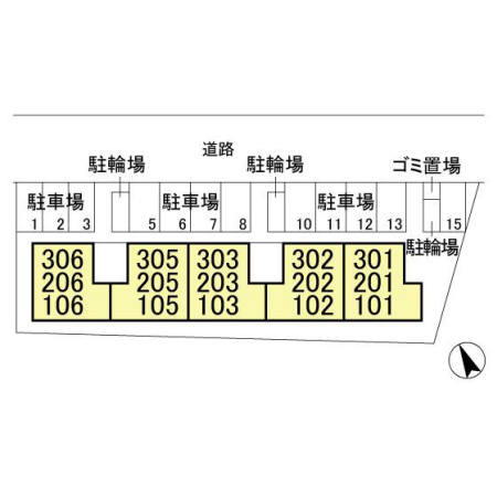 サンパレス横須賀の区画図