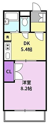 ワンバイワンの間取り