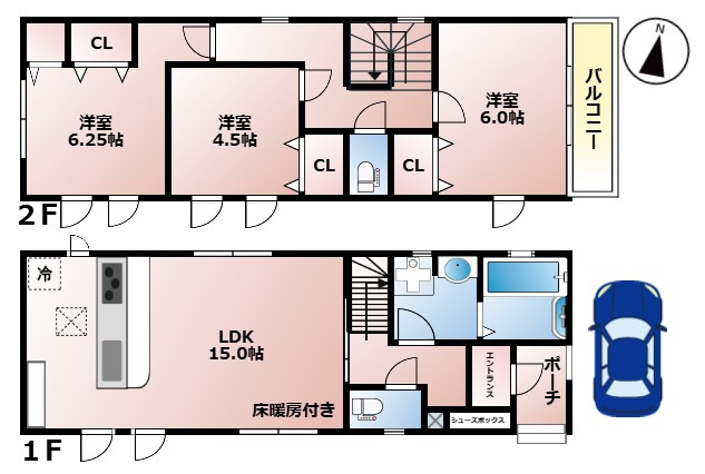 【間取り】 | 足立区神明2丁目戸建