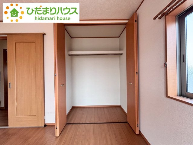 野田市上花輪　中古戸建の収納|全室にクローゼットが付いていて、お部屋の住空間もスッキリ広々つかえそうです(^^)/