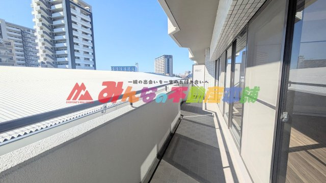 ライオンズマンション諏訪野のバルコニー