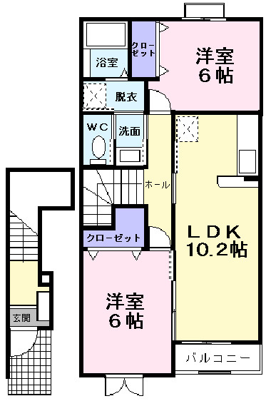 カルムメゾンの間取り